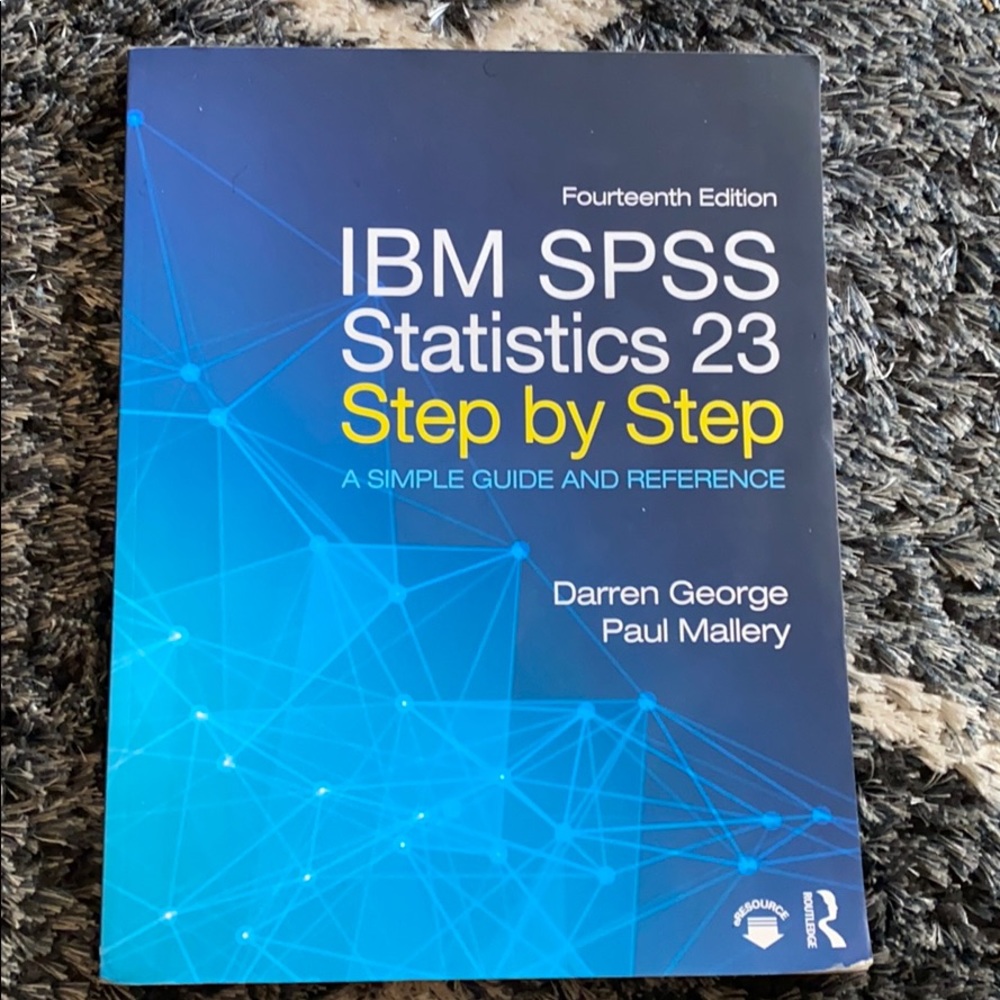 LAST CHANCE Book: IBM SPSS Statistics 23